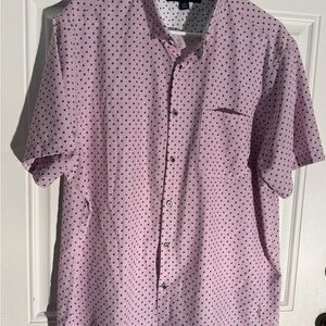 Mizzen+Main Pink and Black Patterned Casual Shirt